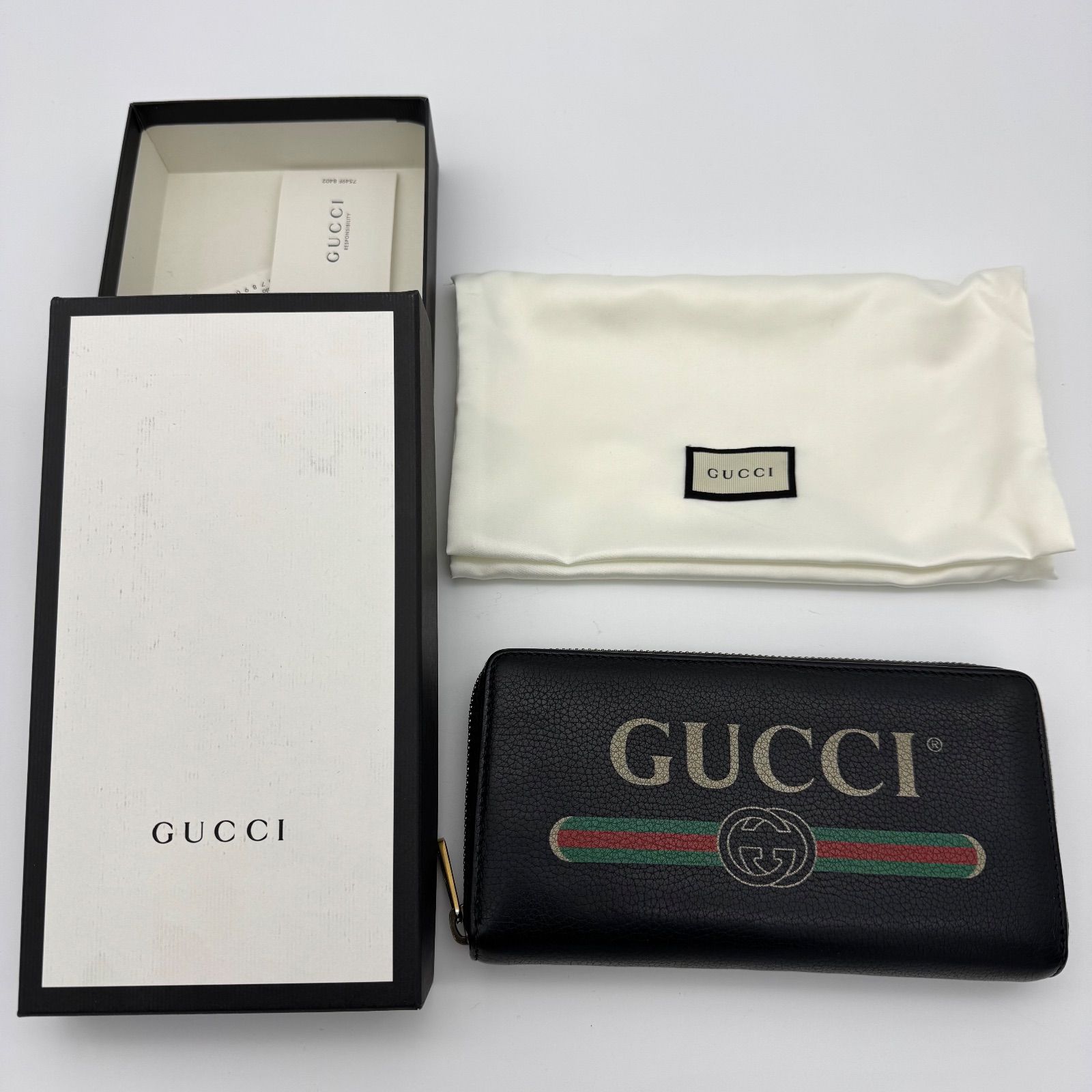 GUCCI グッチ 長財布 ラウンドジップ 496317 ロゴ GG インター