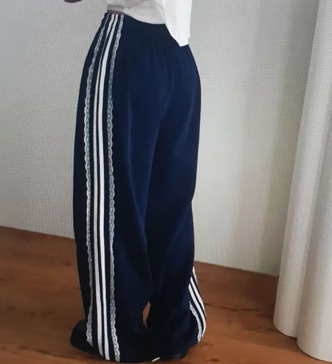 海外配送 レース パッチワーク カジュアル パンツ