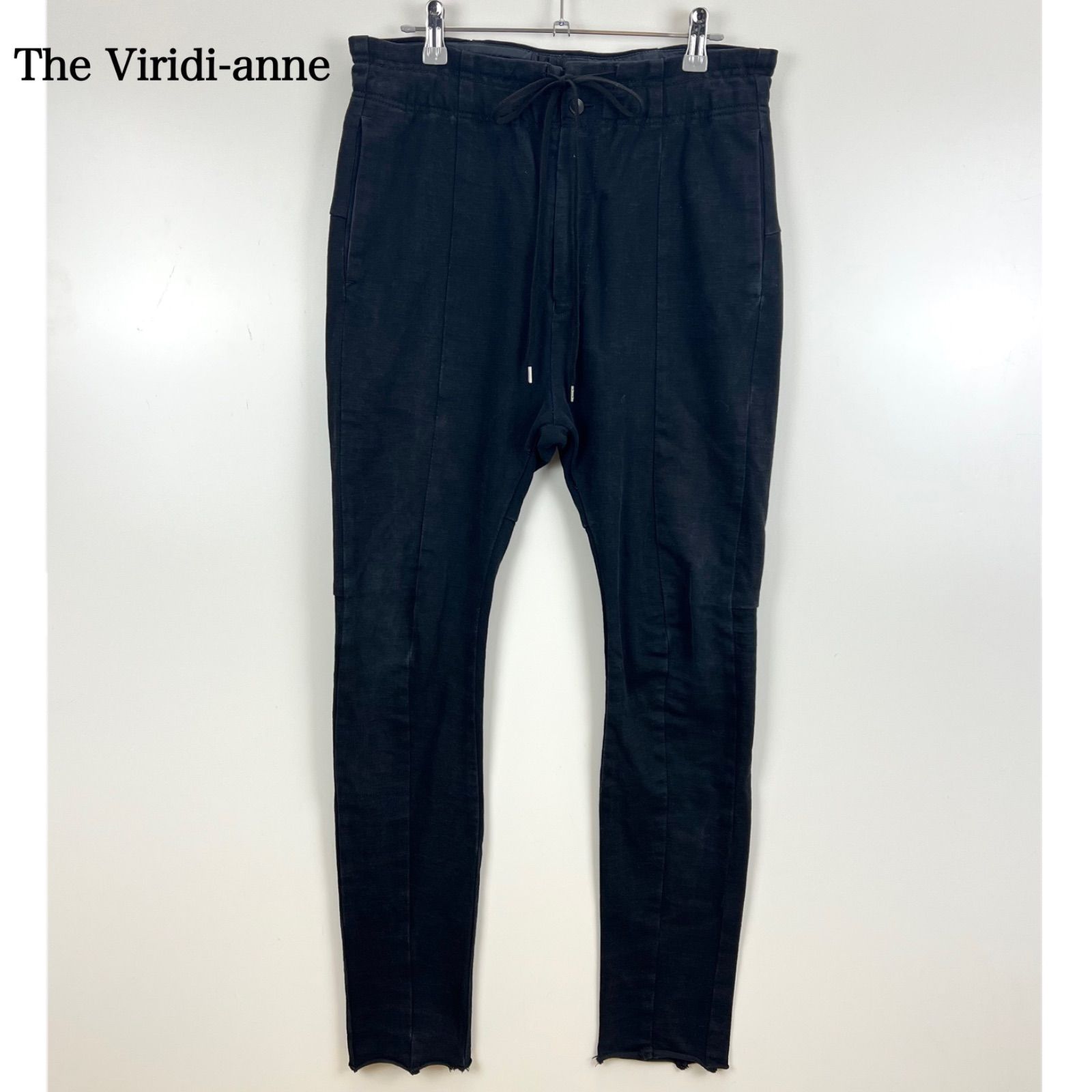 The Viridi anne 17 SS sweat easy jogger pants 2 M VI 2673 04 ヴィリディアン 吊天竺パンツ イージージョガー カットオフ サルエル