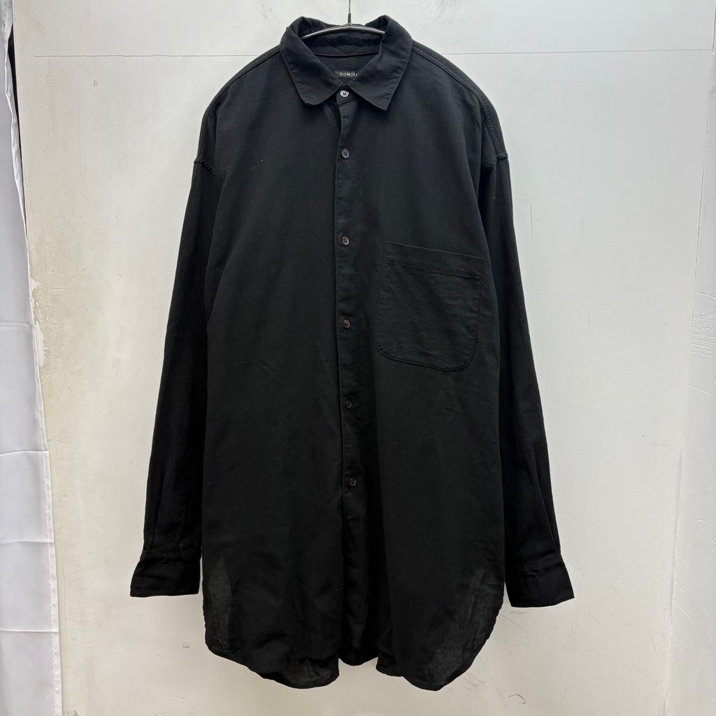 COMOLI 25SS オックスシャツ 黒 COMOLI (コモリ) オックス シャツ