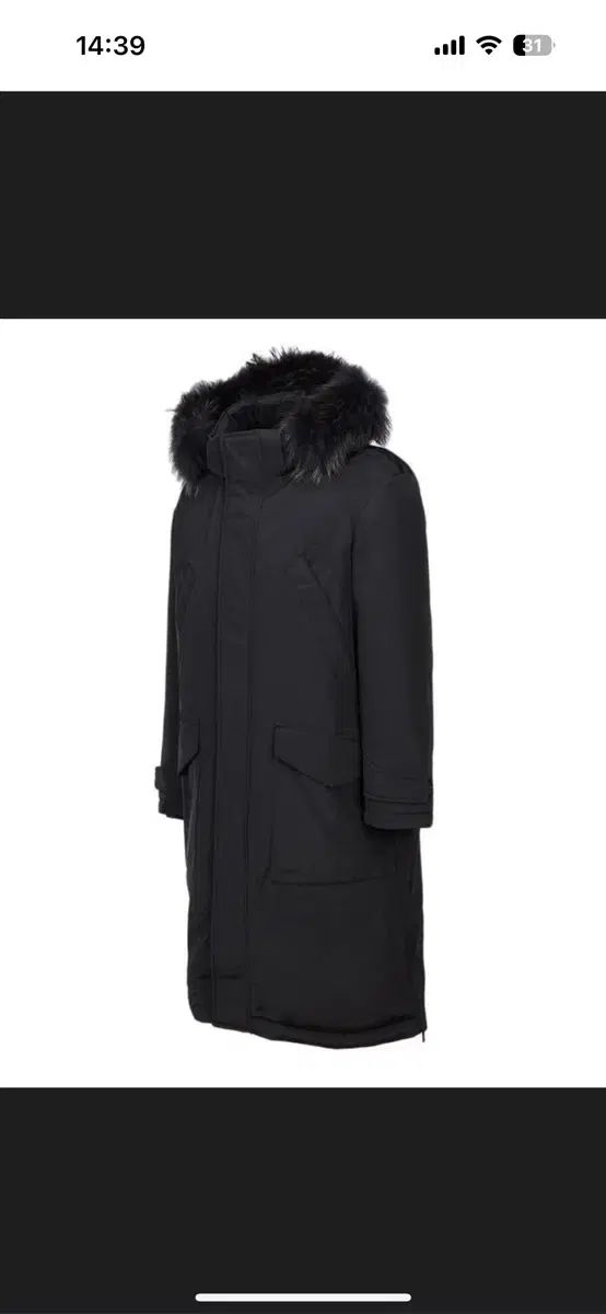 HAZZYS メンズ ダウンジャケット ロング丈 100