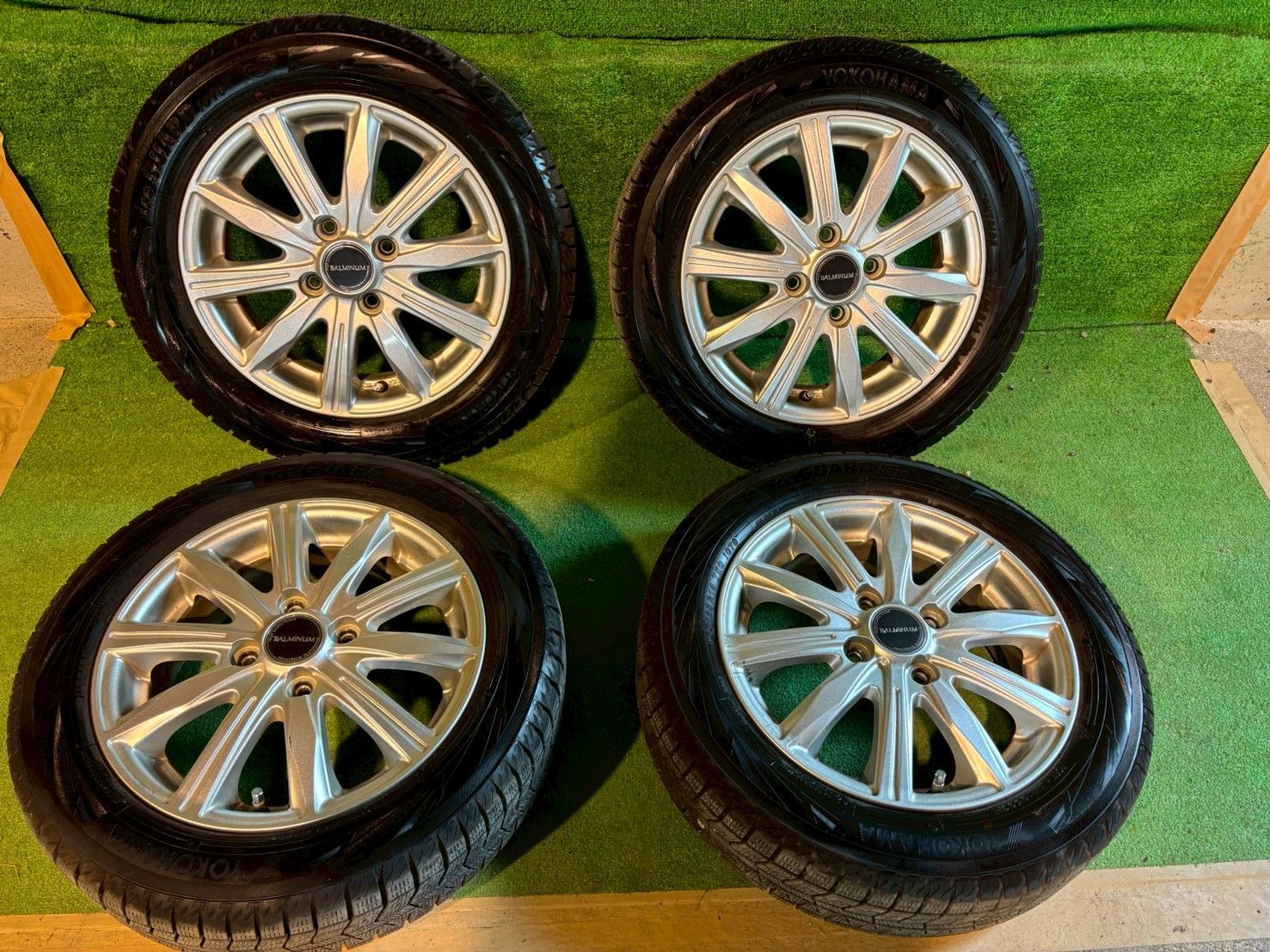 ☆ホンダ N-BOXカスタム JF3 スタッドレスタイヤホイールセット 155