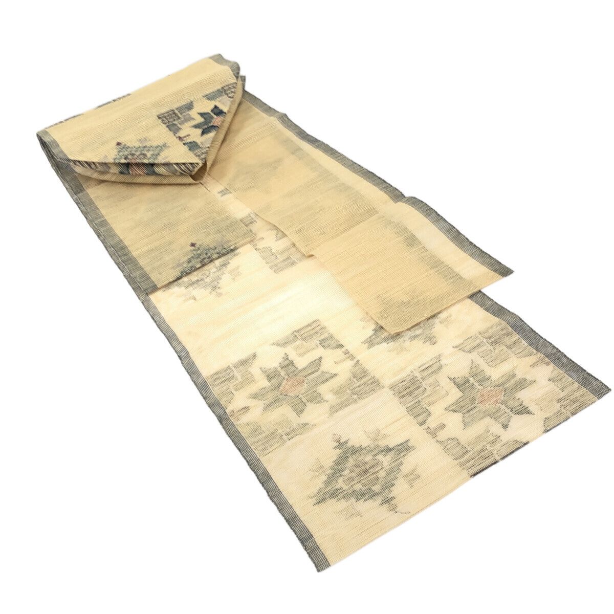 名古屋帯 夏帯 ♥品 ベージュ 12154