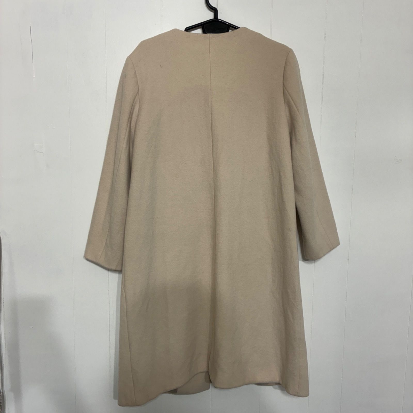 アンタイトル コクーン コート ノーカラー 大きいサイズ 42 XL ウール