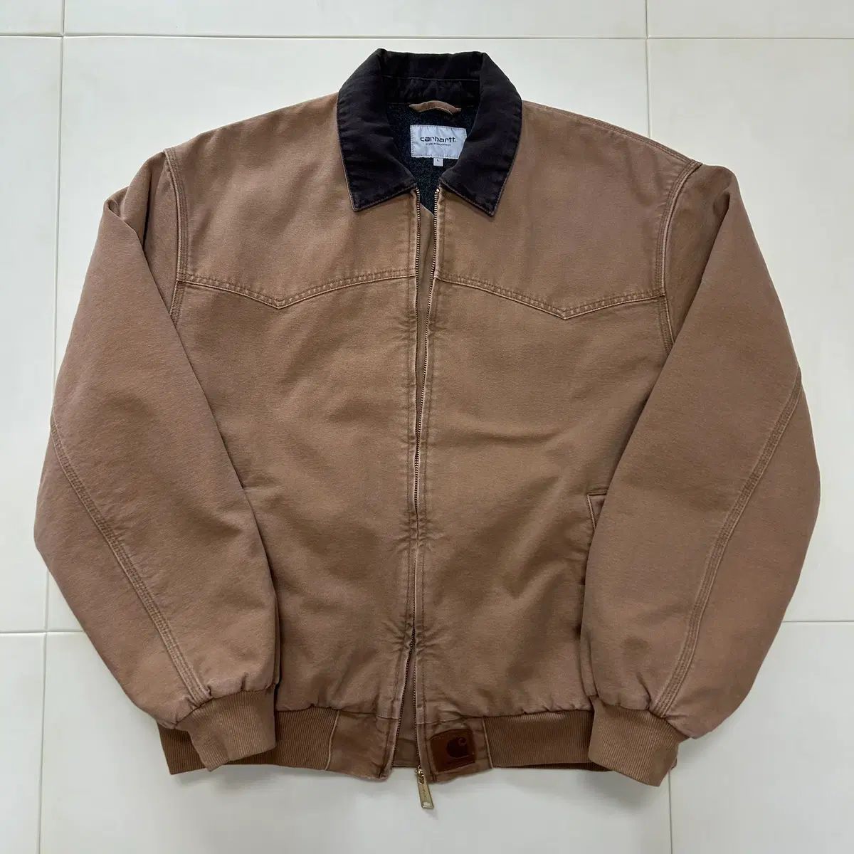 L ラージ Carhartt WIP OG サンタフェ ジャケット ハミルトン ブラウン タバコ