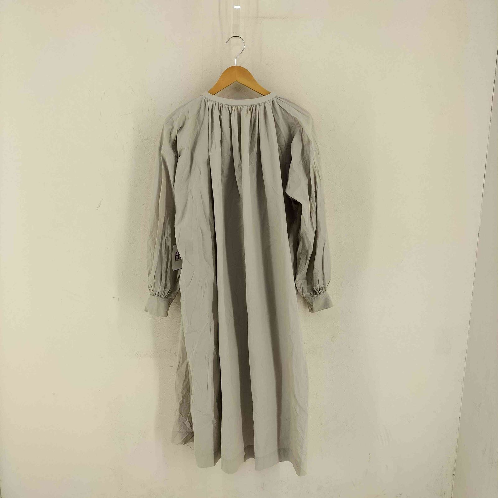 ユーズドフルギ 古着 GAUZE♯ ヘンリーネックコットンワンピース レディース