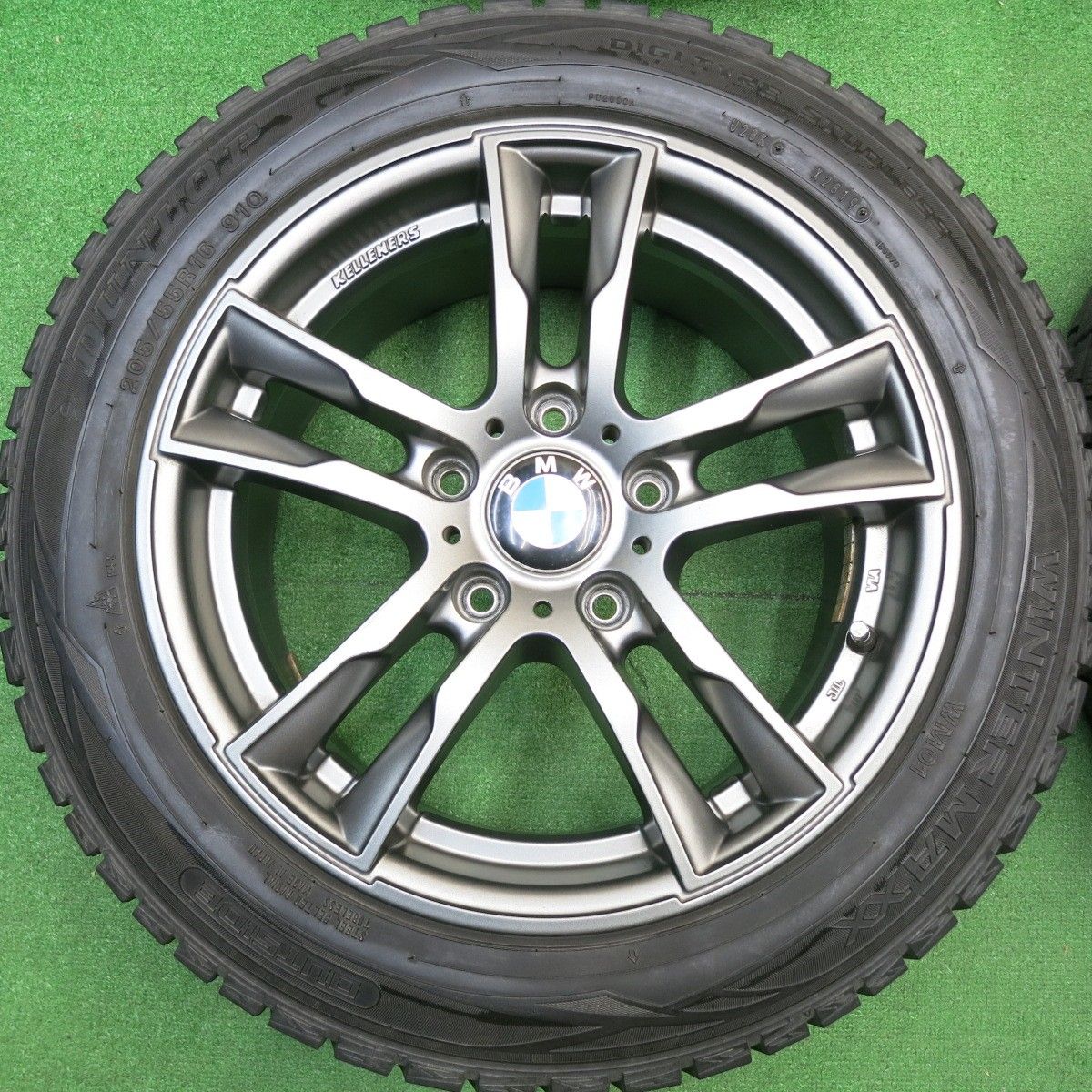  バリ溝 キレイ 9分 BMW 等 Jr E 5 205 55 R 16 スタッドレス ダンロップ ウインターマックス WM 01 ケレナーズ 16インチ PCD 120 H ス 16インチ タイヤ ホイールセット