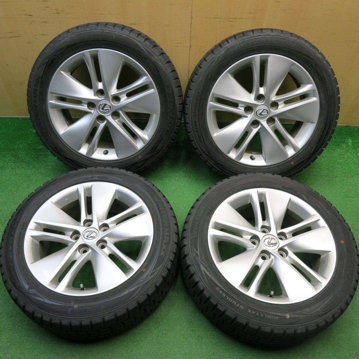 お買い得　トヨタ純正アルミ　バリ溝　スタッドレスブリヂストン215/55/R17 値下げ！バリ溝 215/55R17 ヨコハマ スタッドレスタイヤ 4本セット