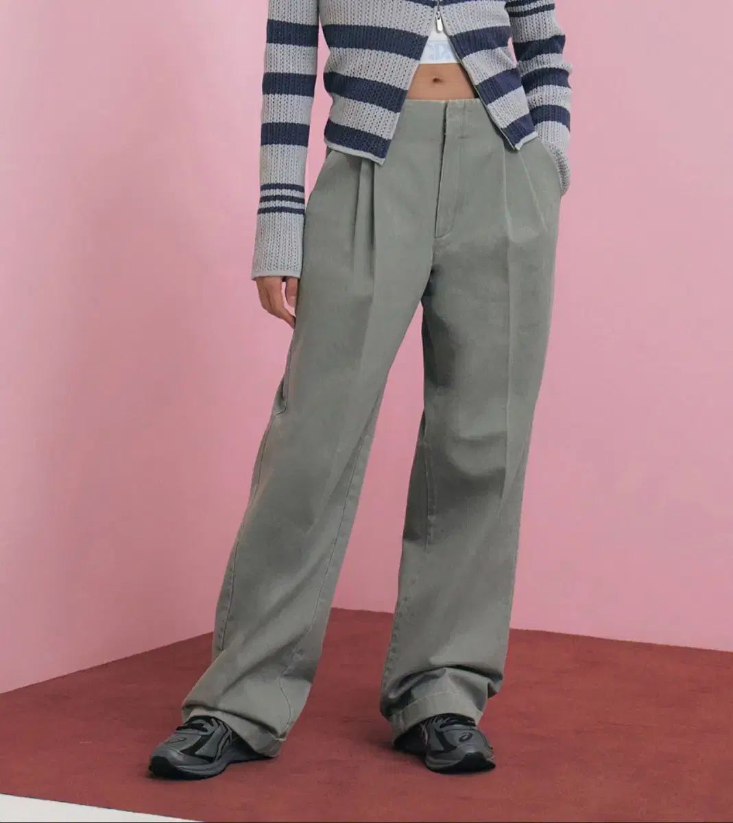  グローブ ボーイ ピンタック パンツ ジェニ着用 チノパン パンツ