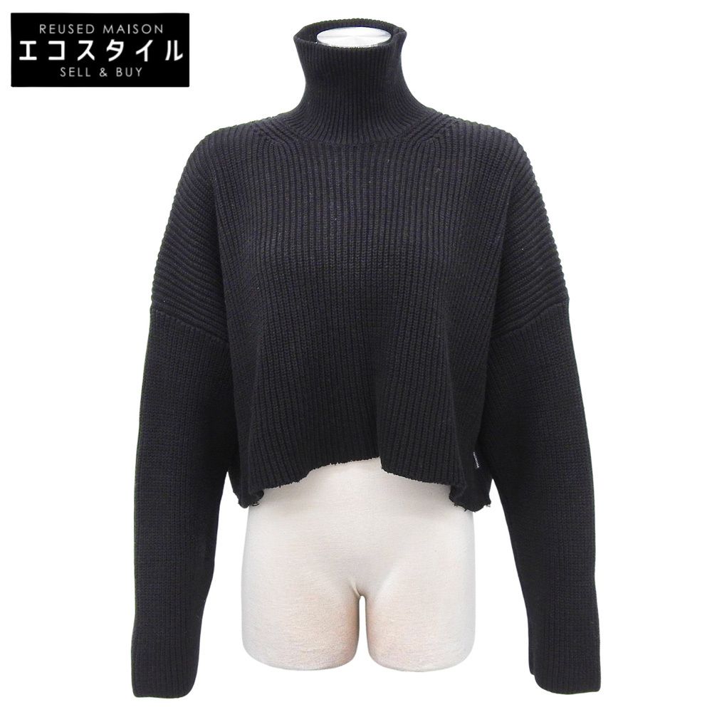 BALENCIAGA バレンシアガ コットン タートルネック クロップドニット