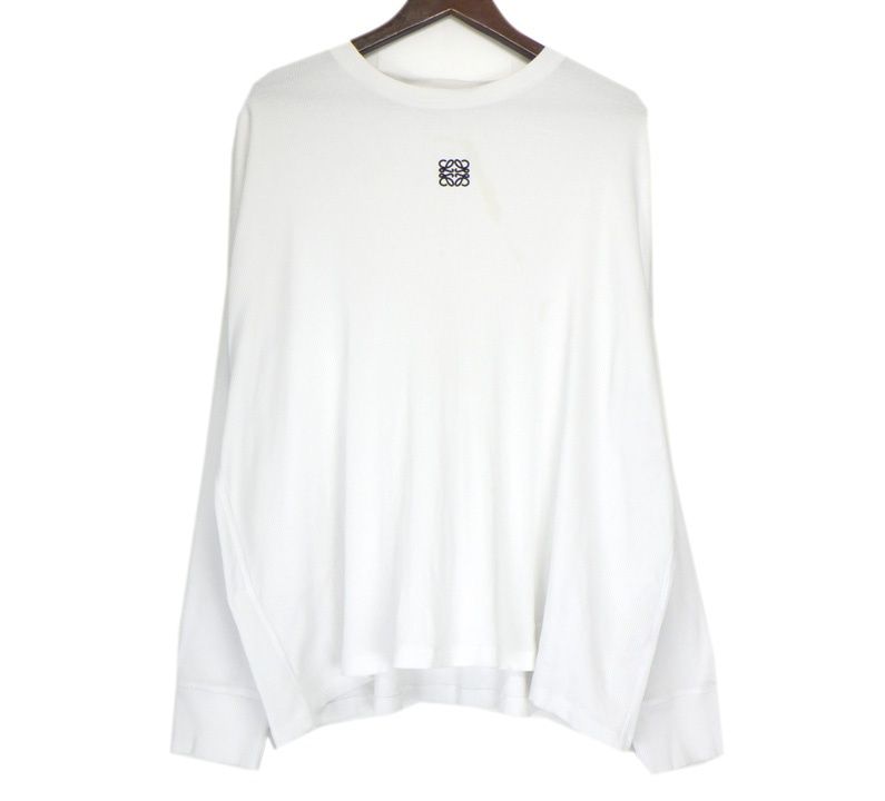 ロエベ LOEWE アナグラム ロゴ 刺繍 ロング スリーブ 長袖 カットソー h 6589