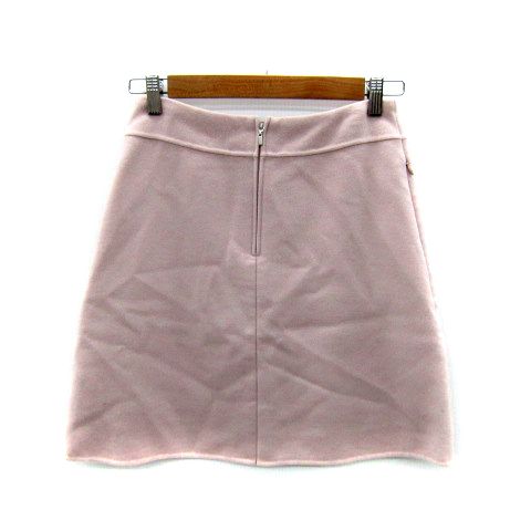 フォクシー FOXEY フレアスカート ひざ丈 無地 38 M ピンク /SY17
