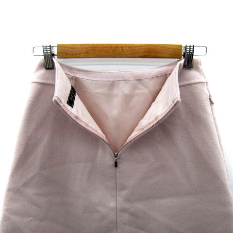 フォクシー FOXEY フレアスカート ひざ丈 無地 38 M ピンク /SY17