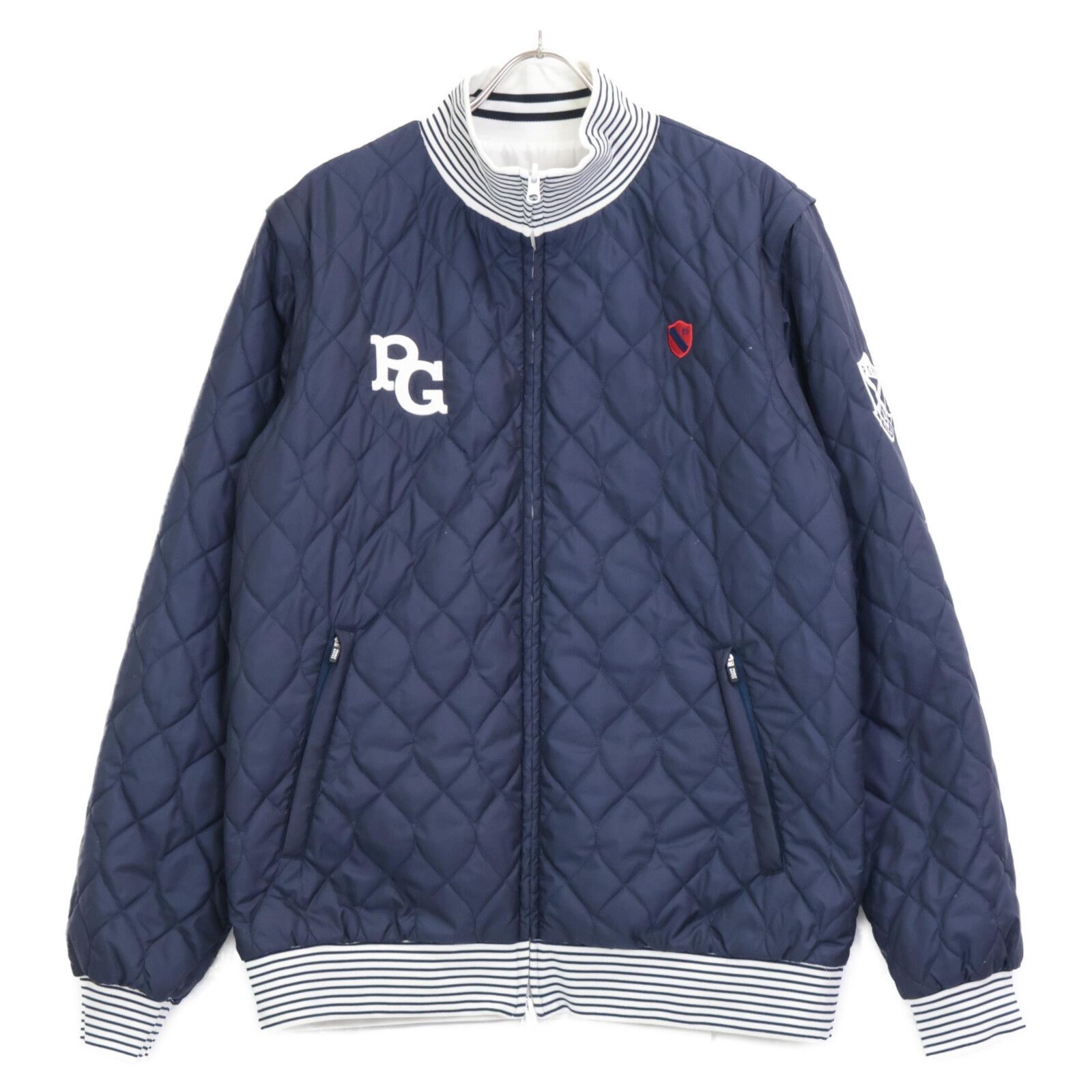 PEARLYGATES パーリーゲイツ 19年 ﾎﾜｲﾄﾈｲﾋﾞｰ PERTEX 2WAY ﾘﾊﾞｰｼﾌﾞﾙ