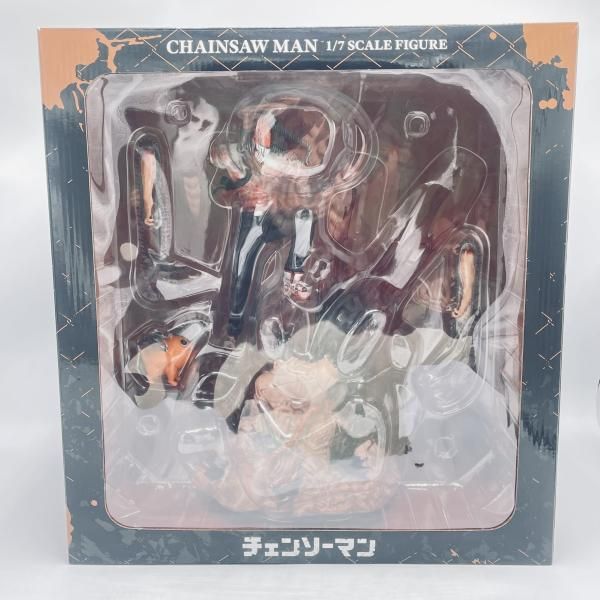 中古】開封)eStream 渋谷スクランブルフィギュア チェンソーマン 1/7