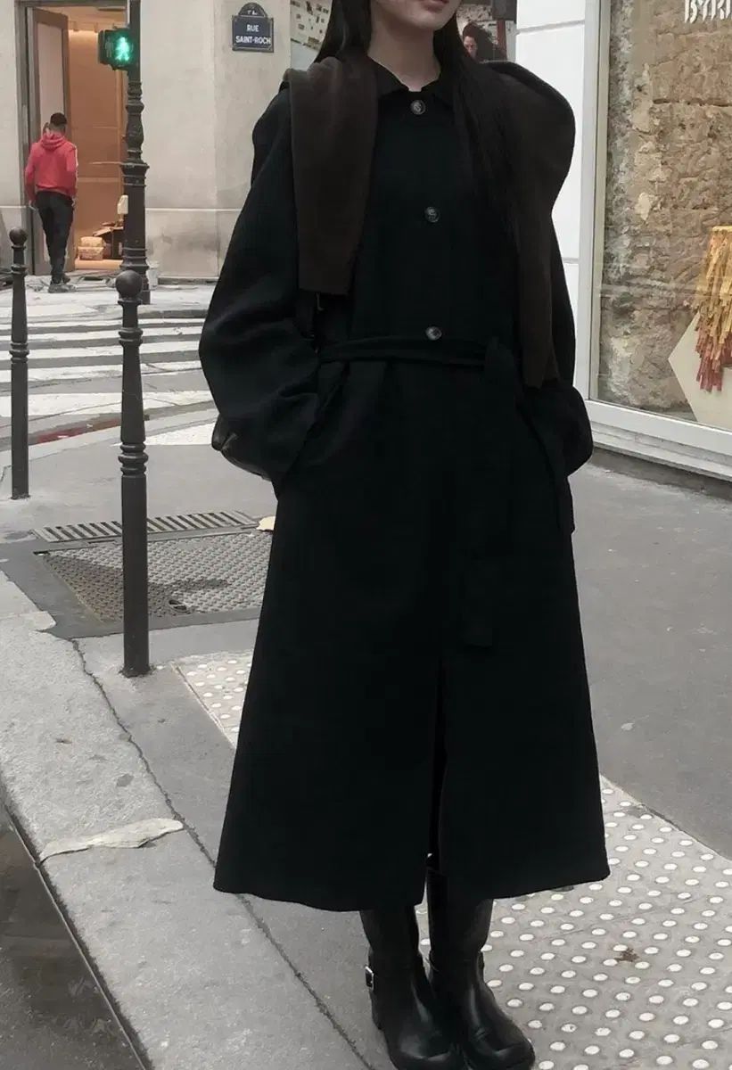 르버터 ハンドメイド Single ロング コート ネイビー