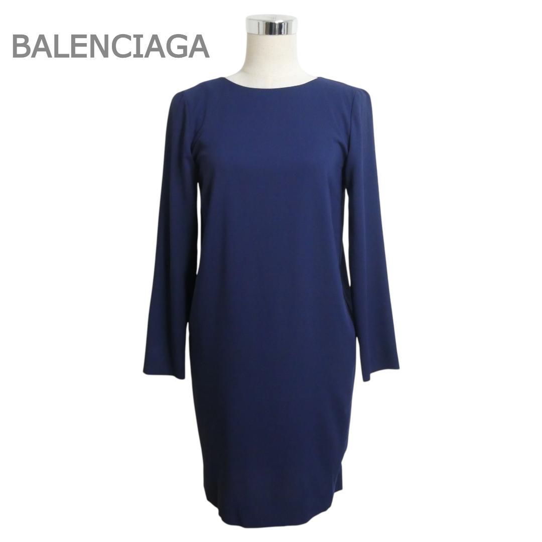 美品 BALENCIAGA バレンシアガ サイズ38 シルク×ポリウレタン