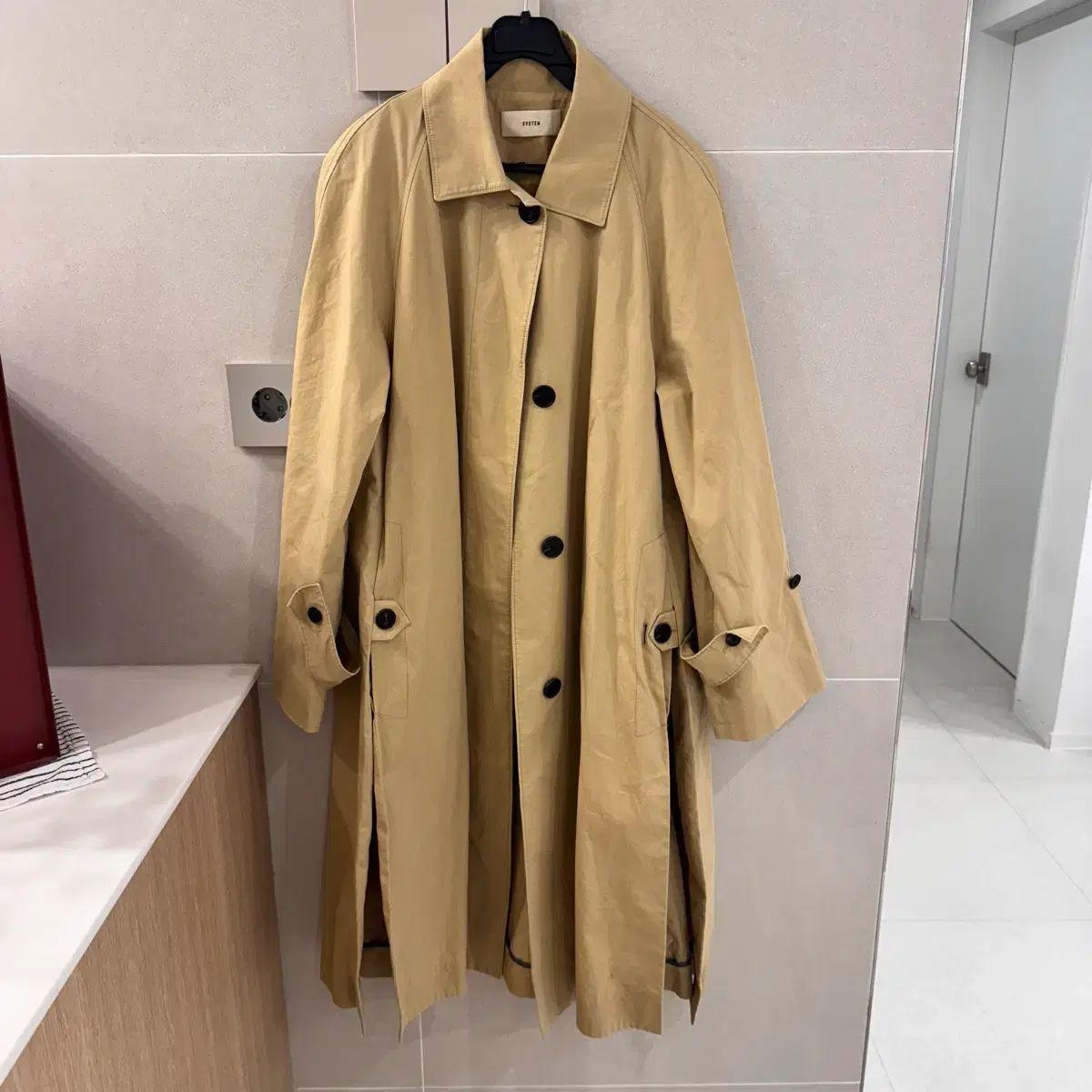 システム オーバーサイズ トレンチコート