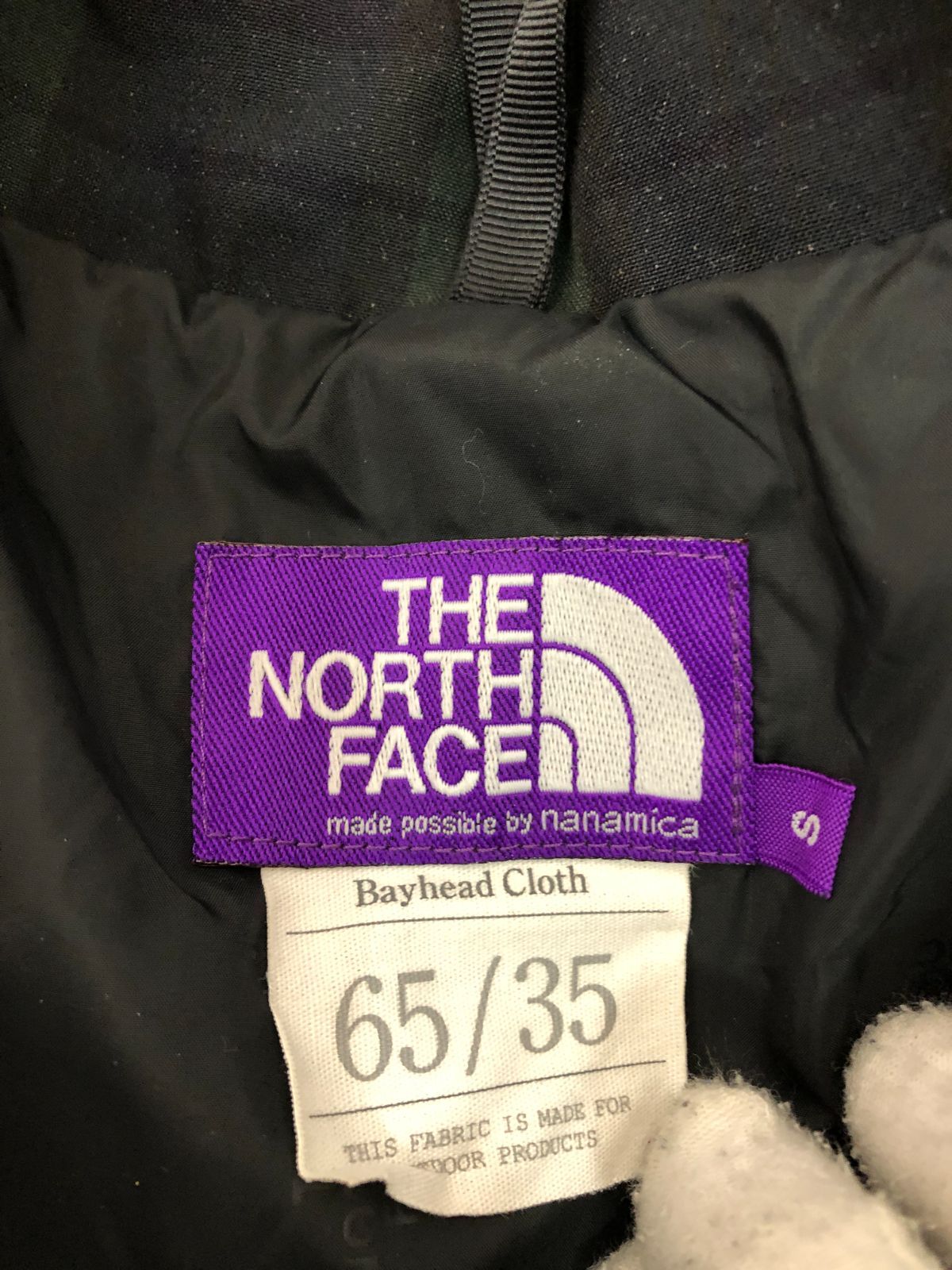 041030 THE NORTH FACE PURPLE LABEL 65/35 チェック コーチ