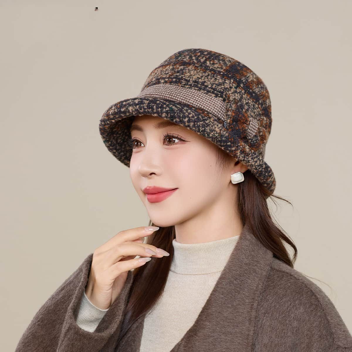 ハット レディース 帽子 ママ 50代 即 OK バケットハット フェルト帽子 メンズ 秋冬 冬帽子 裏起毛 ふわふわ 可愛い 韓国 シンプル 大きいサイズ おしゃれ もこもこ yuda 730