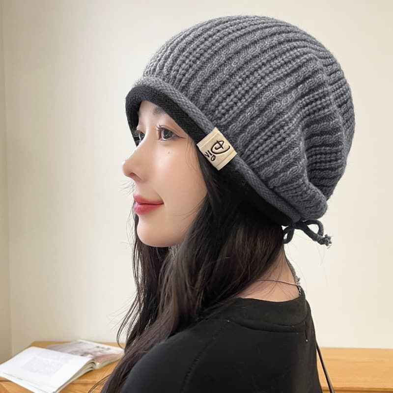 ニット帽 レディース 即 OK 暖かい 苦しくない 360度美シルエット 小顔効果 リブ ニット帽子 ビーニー 医療用帽子 ニットキhekun 33