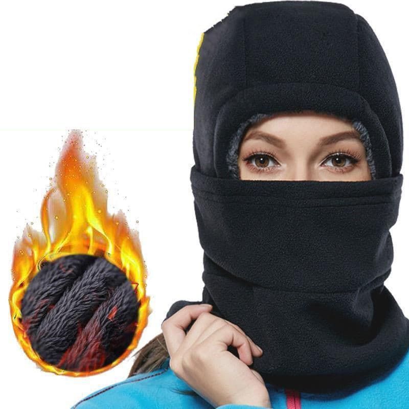 フルフェイスマスク 即 OK 防寒 帽子 ネックウォーマー フリース クラバ メンズ レディース サイズフリー 保温対策に huixuan 01