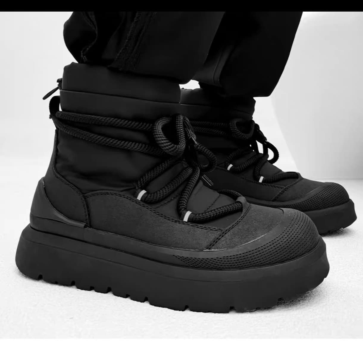  スノーブーツ メンズ 滑らない 暖 即 OK 真冬対応 防寒靴 ウィンターブーツ 厚底 保温 暖かい 裏ボア カジュアルシューズ 雪靴 ブーツ 大きいサイズ 冬 雪 ショートブーツ かっこいい ボzuoqilu 02 スノーブーツ アウトドアシューズ