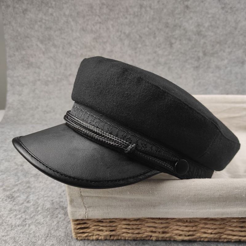 ハンチング 帽子 メンズ キャプテンハット 秋冬 レトロ ワークキャップ ワークハット小さいサイズ大きいサイズ 最大63 cm フェルト帽子 ウール混 暖かい xinqim 14