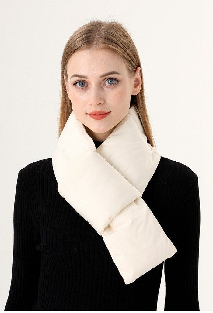 ネックウォーマー ダウン風