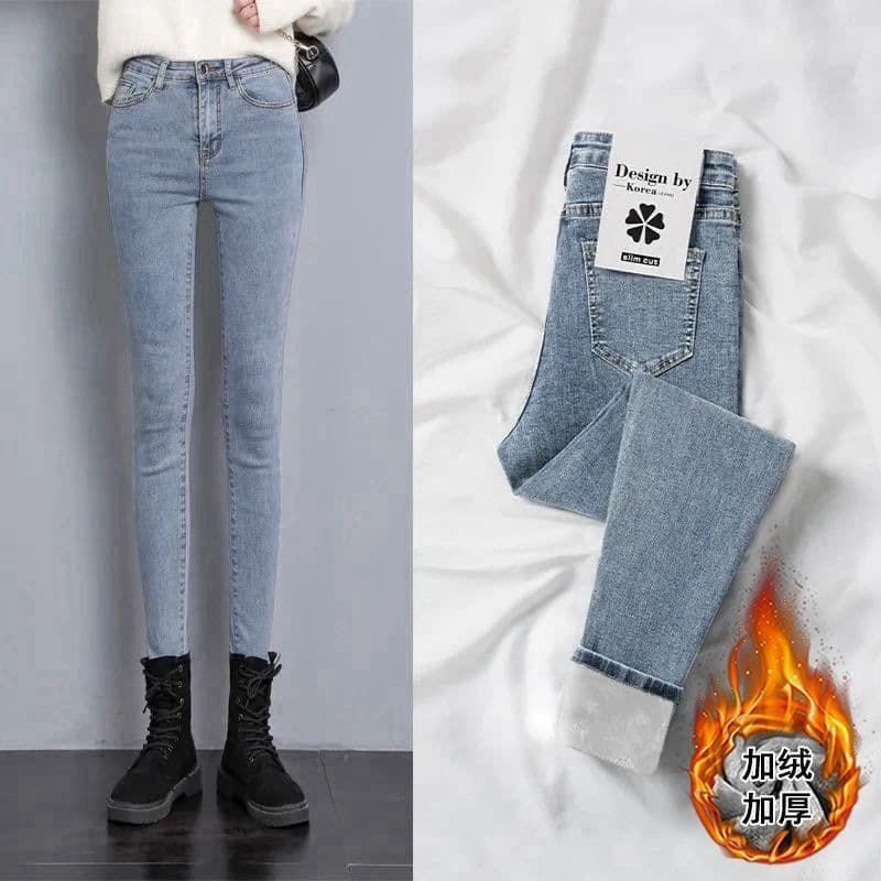 スキニーパンツ レディース 裏起毛 デニム ♥ あったかパンツ デニムパンツ ボトムス スキニー ジーンズ ジーパン あったか 暖かい あたたかい 裏起毛パンツ 防寒ズボン ストレッチ スキニーhanniu 52