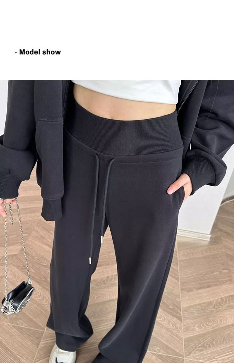  スウェットパンツ レディース ウエストゴム 紐 イージーパンツ ワイドパンツ ロング丈 パンツ ズボン ボトムス ゆったり 体型カバー 無地 カジュアル おしゃれ きれいめ スポーツ 運動着 部屋着 ルームウェア ファッション 春 秋 冬 mkxzqd 17 ワイドパンツ イージーパンツ パンツ