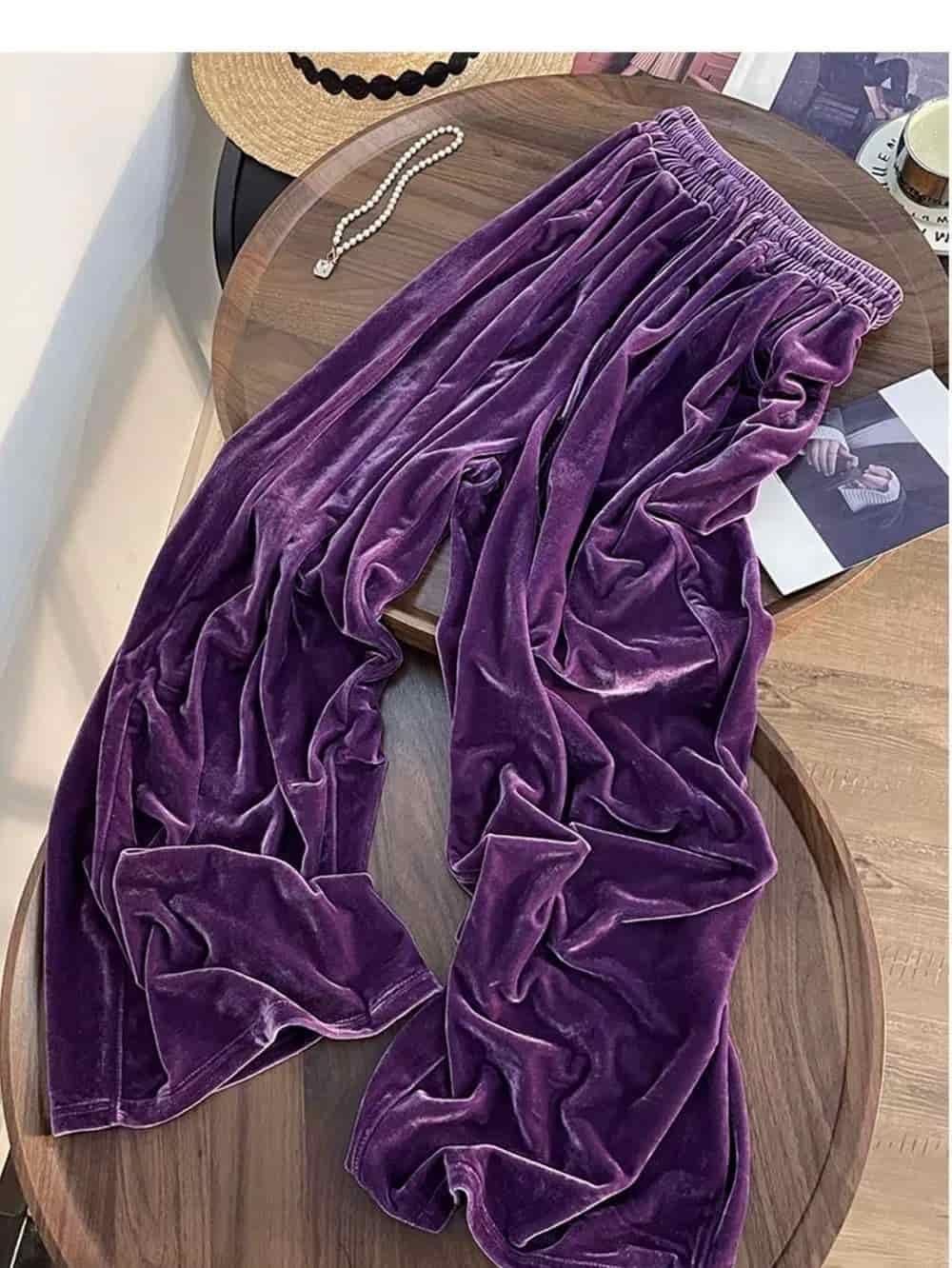 ベロアパンツ スウェットパンツ 即 OK ワイドパンツ レディース ガウチョパンツ 裏起毛タイプ追加 ルームウェア 部屋着 スポーツウェア ウエストゴイージーパンツ 裏起毛 コーデ リラックス ロングパンツ jinhao 01