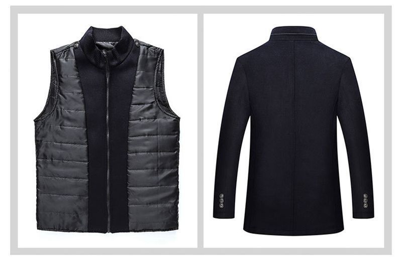 コート 即購入OK ライナー付き 立ち襟 メンズ ラシャ アウター 秋冬