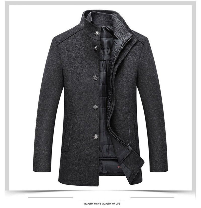 コート 即購入OK ライナー付き 立ち襟 メンズ ラシャ アウター 秋冬