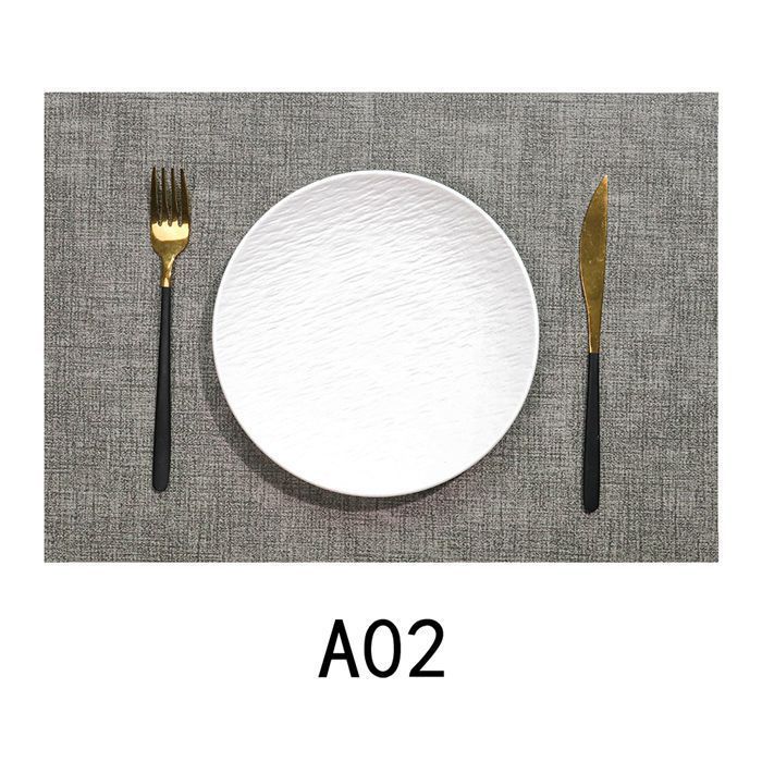 ランチョンマット 即 OK テーブルマット 組 PVC ビニール おしゃれ 北欧 四角 方型 防水 滑り止め 汚れ防止 断熱 保護 お手入れ簡単 拭き取り 食卓飾り 雰囲気 調理台 食卓 家庭用 43 30 cm fupai 01