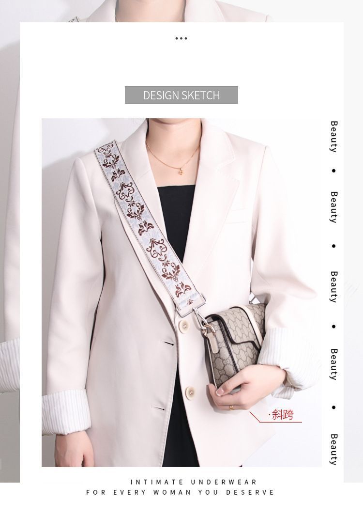 ショルダーストラップ 太め バッグ 付け替え ショルダーベルト 幅広 カバン 紐 簡単装着 バッグベルト 肩掛けベルト 留め具 fengxz 182