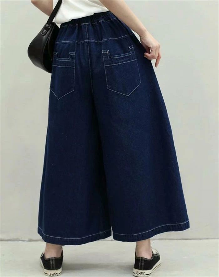 デニム ワイドパンツ