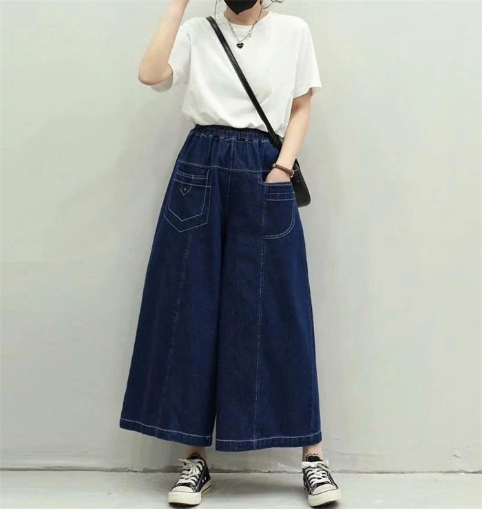 ワイドパンツ 切り替え即