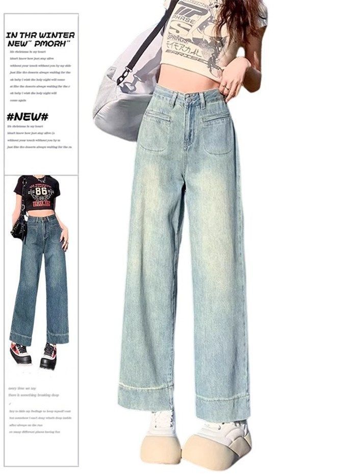 ロールアップ デニムパンツ