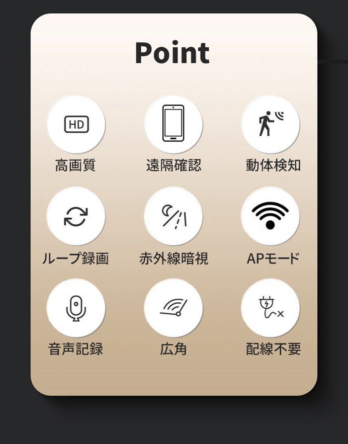防犯カメラ 音声記録