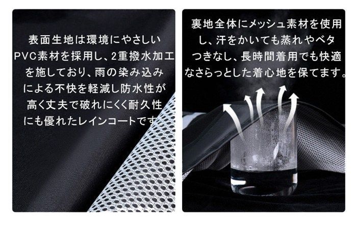 レインスーツ 上下セット