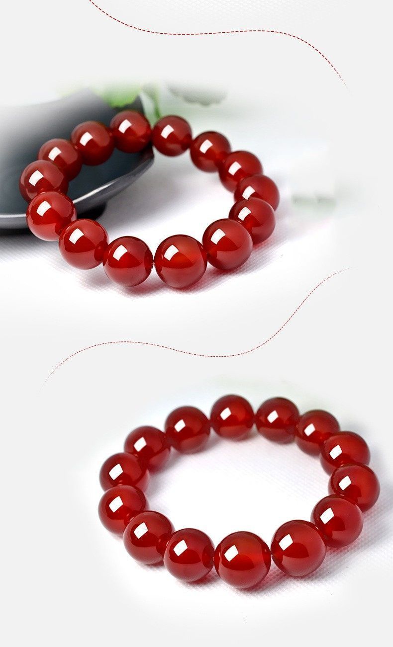 天然石 赤瑪瑙 ブレスレット 8 mm 10 cm 女性用 プレゼント 紅瑪瑙 shuijing 04