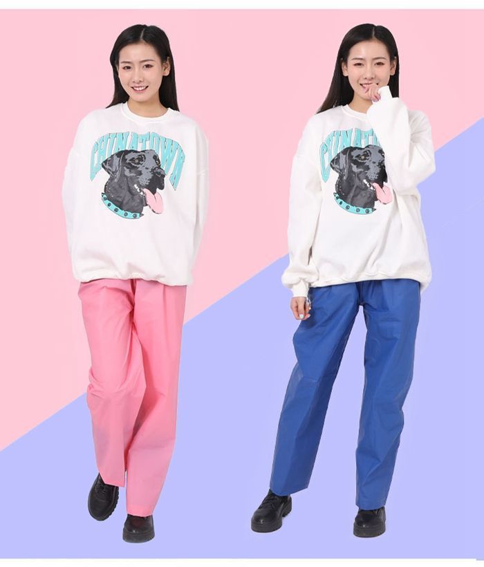  レインパンツ 男女兼用 自転車 レディース メンズ 無地 レインウェア レインコート おしゃれ バイク 雨合羽 カッパ 雨具 PU 防水コーティング 軽量 chuangwei 01 バックパック レインパンツ 雨具 レインウェア