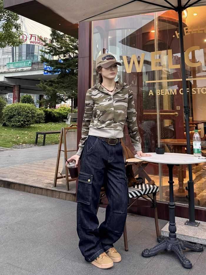 体型カバー ワイドパンツ