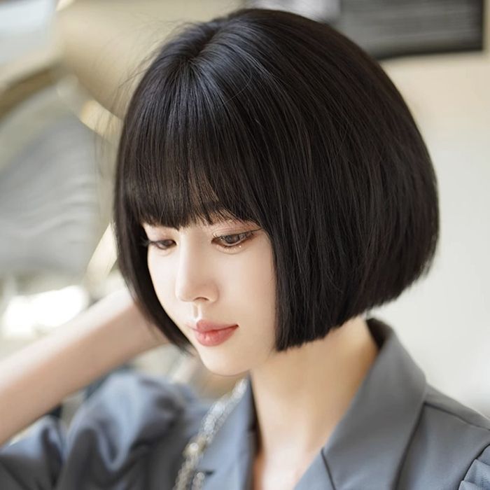 ウィッグ ショート フルウィッグ 女性 ウイッグ ボブ レディーズ エクステ 前髪 ヘアアレンジ 小顔 空気感 自然 耐熱 通気性 医療用ウィッグ Lolita コスプレ 大人 daixiu 23