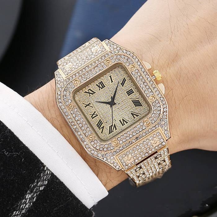 メンズ 腕時計 クォーツ腕時計 四角形 スクエア型 ローマ数字 おしゃれ ビジネス ビジネス腕時計 フォーマル 軽い カジュアル 感 メンズクォーツ腕時計 男性 軽量 プレゼント 贈り物shisuoby 02