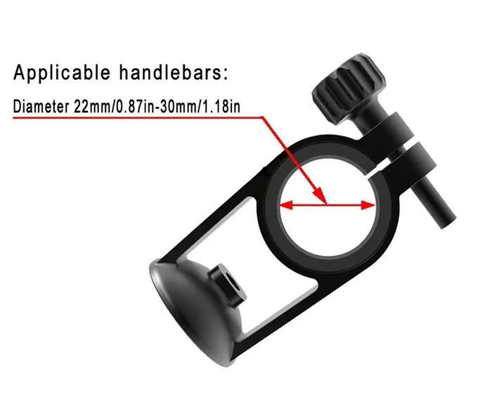 アウトドアサイクリング用の携帯電話ナビゲーションブラケット 回転 な携帯電話ホルダー ハンドルバーに取り付ける携帯電話クリップ ハンドルバーの直径22 mm 30 0 86 1 18 in に適していますpindd 14