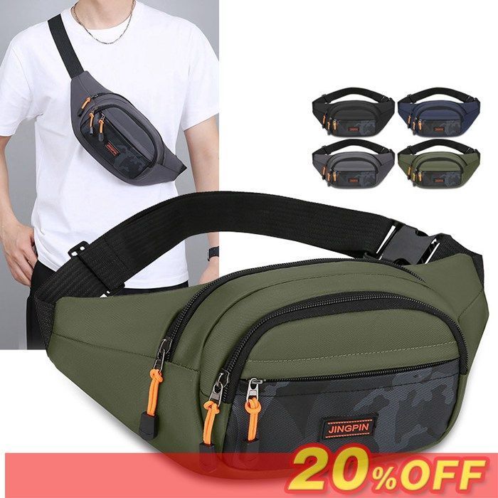 ボディバッグ メンズ レディース ショルダーバッグ ウエストバッグ きれいめ 大きめ 大容量 おしゃれ 肩掛け 斜め 軽い 軽量 撥水掛け 肩かけ 鞄 バッグ 男女兼用 ningfa 24 DZ 20