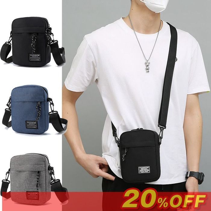 ミニショルダーバッグ メンズ ショルダーバッグ 縦型 小さめ 斜めがけ スマホショルダー 小物入れ 斜め掛け 軽い スマホポーチ かっこいい 旅行 通勤 通学 おしゃれ 20代 30代 40代 50代 60代 ningfa 01 DZ 20