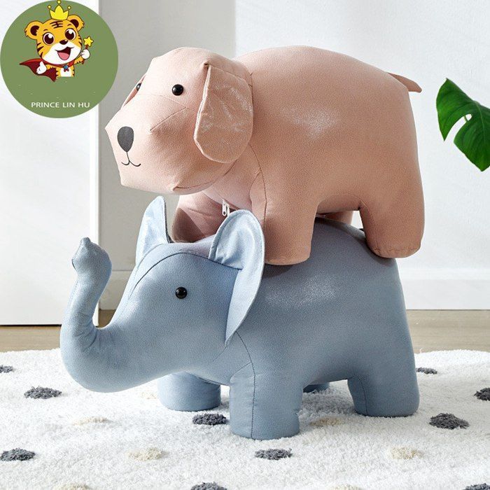 スツール アニマルスツール アニマルチェア おしゃれ 北欧 かわいい オットマン いす キッズ 子供 チェア 椅子 動物 子ども コンパクト 動物スツールjiaju 10